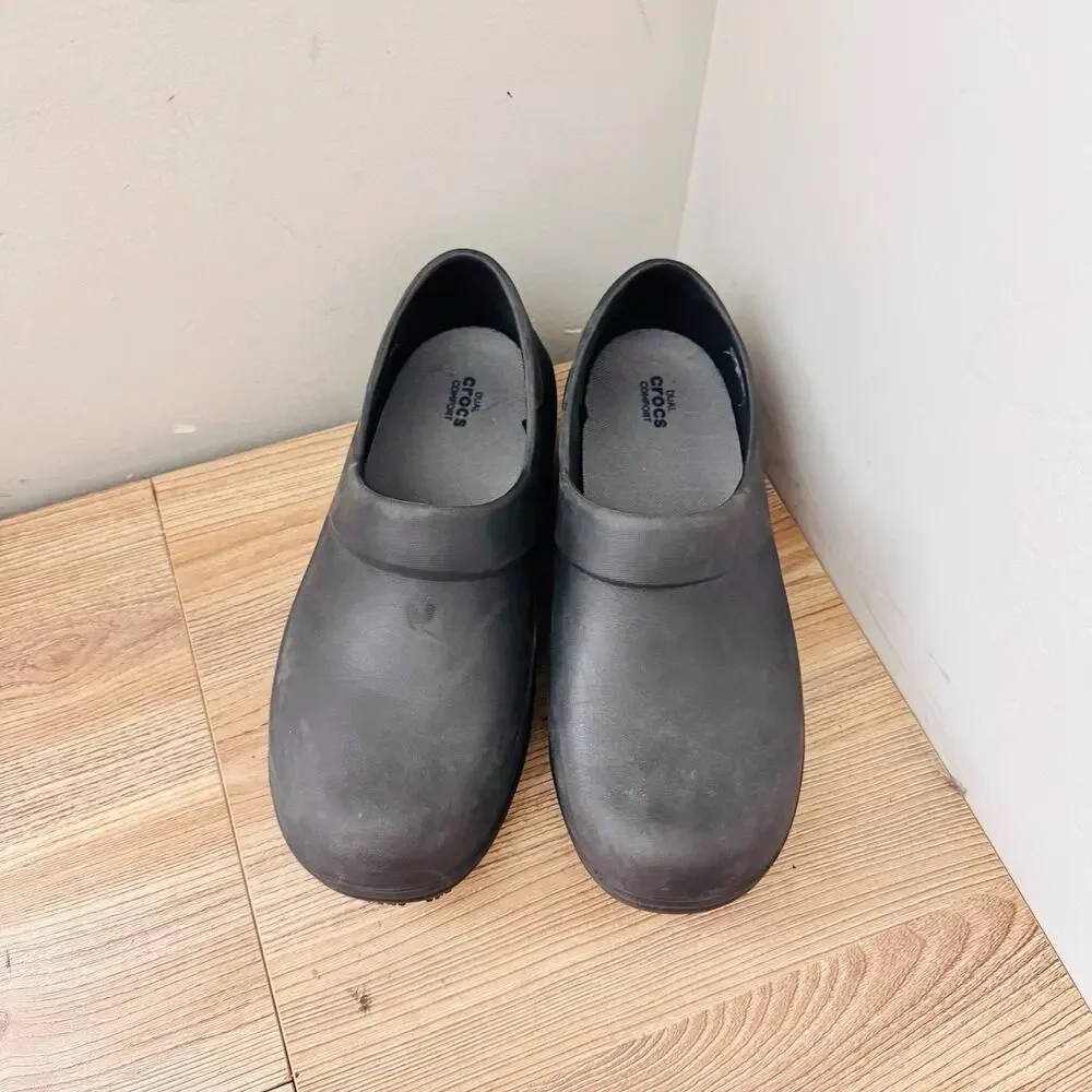 Crocs Women's Neria Pro II Clogs Black Size 10